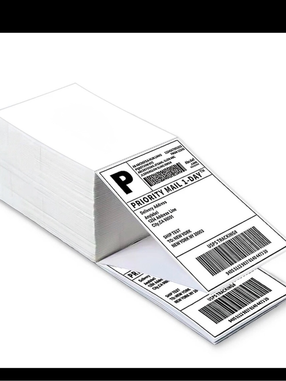 Direct Thermal Shipping Labels for Zebra & Rollo Printers, Fanfold 500 PCS 4x6” - Picture 13 of 16